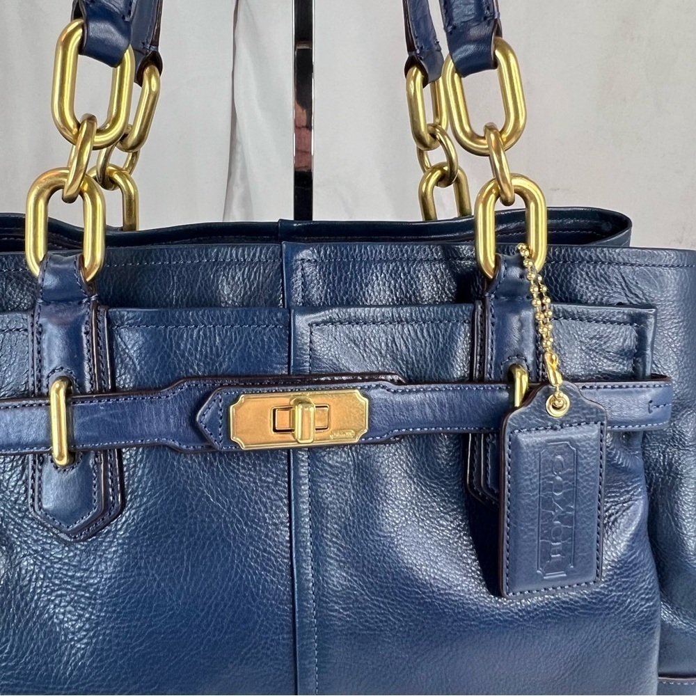 Stunning Blue Coach Chelsea Jayden Carry All Bag - Picture 7 of 12